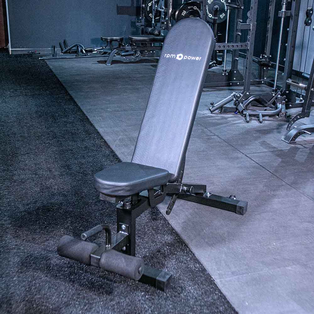 P2400 Adjustable Weight Bench with Multigym in Background