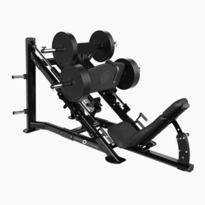 Leg Press Machine with Plate Holders & Weight Plate Storage
